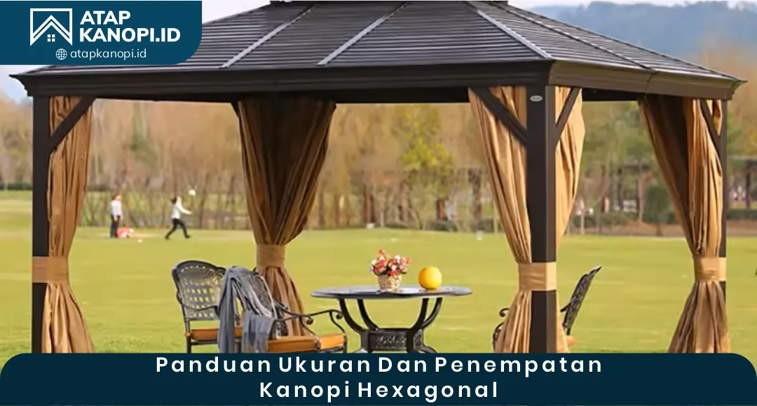 04 Panduan Ukuran dan Penempatan Kanopi Hexagonal