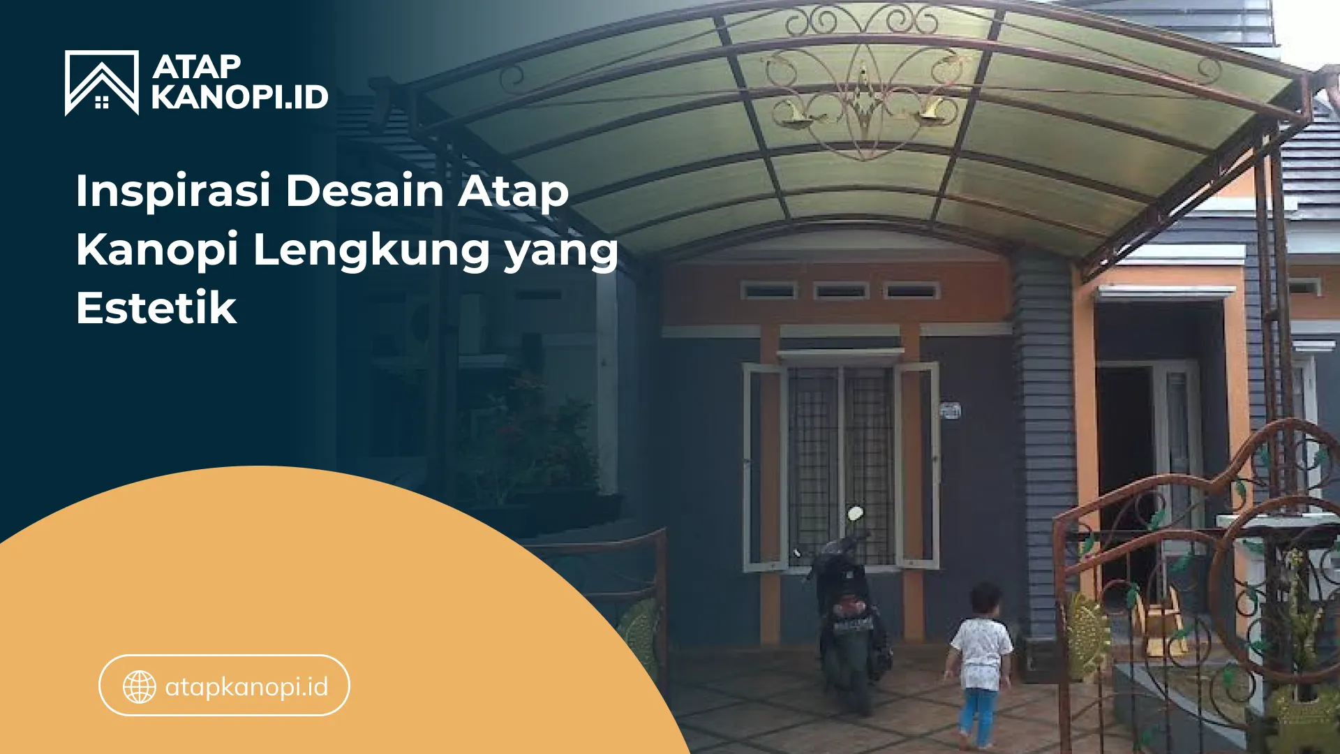 04 Inspirasi Desain Atap Kanopi Lengkung yang Estetik