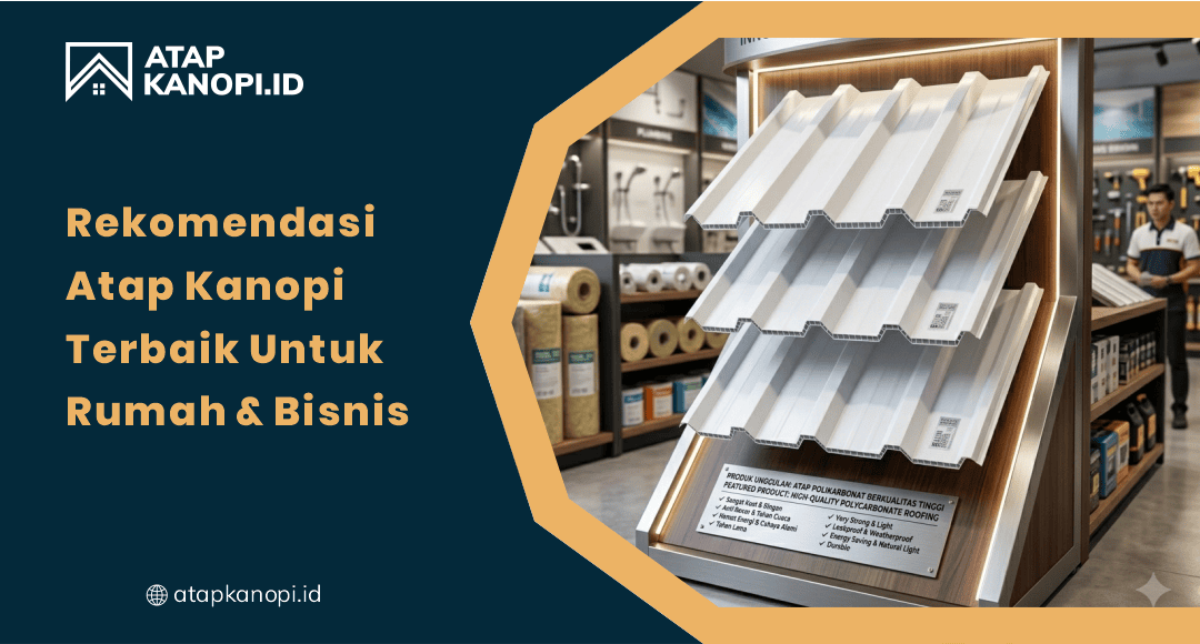 01 Rekomendasi Atap Kanopi Terbaik untuk Rumah dan Bisnis