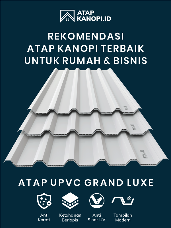 03 Rekomendasi Atap Kanopi Terbaik untuk Rumah dan Bisnis