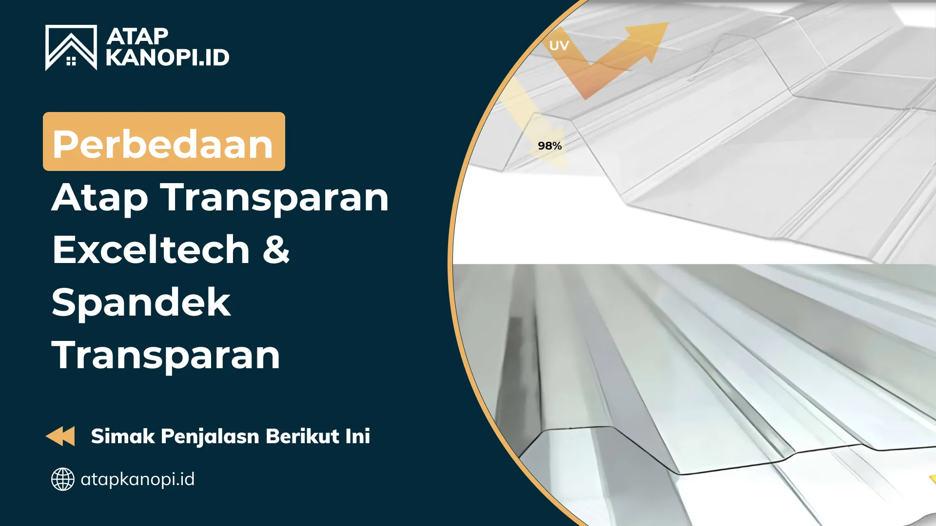 01 Perbedaan Atap Transparan Exceltech & Spandek Transparan