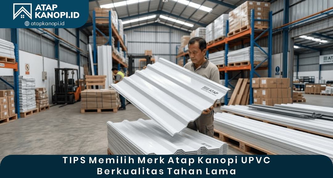 04 Tips Memilih Merk Atap Kanopi UPVC Berkualitas Tahan Lama