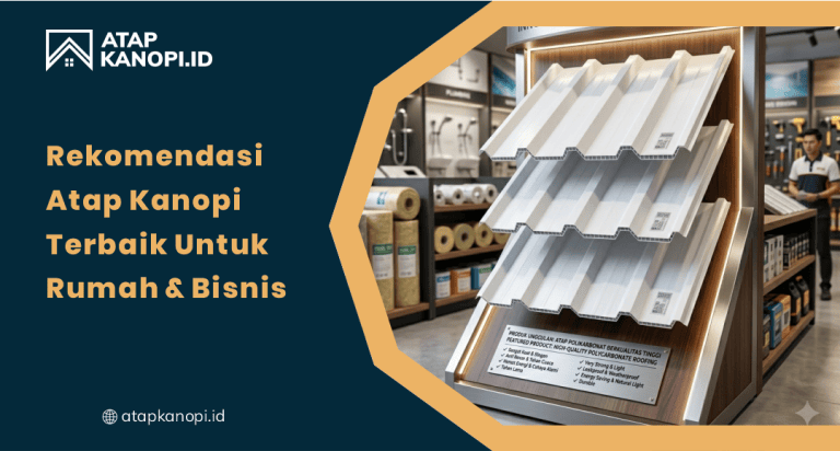 Rekomendasi Atap Kanopi Terbaik untuk Rumah dan Bisnis