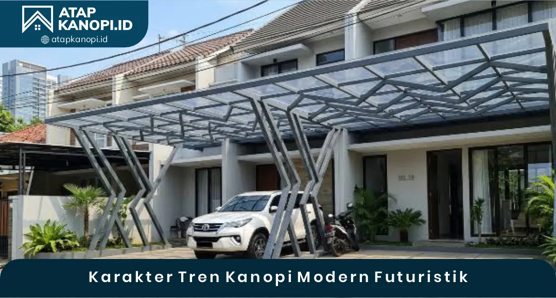 Karakter Tren Kanopi Modern Futuristik