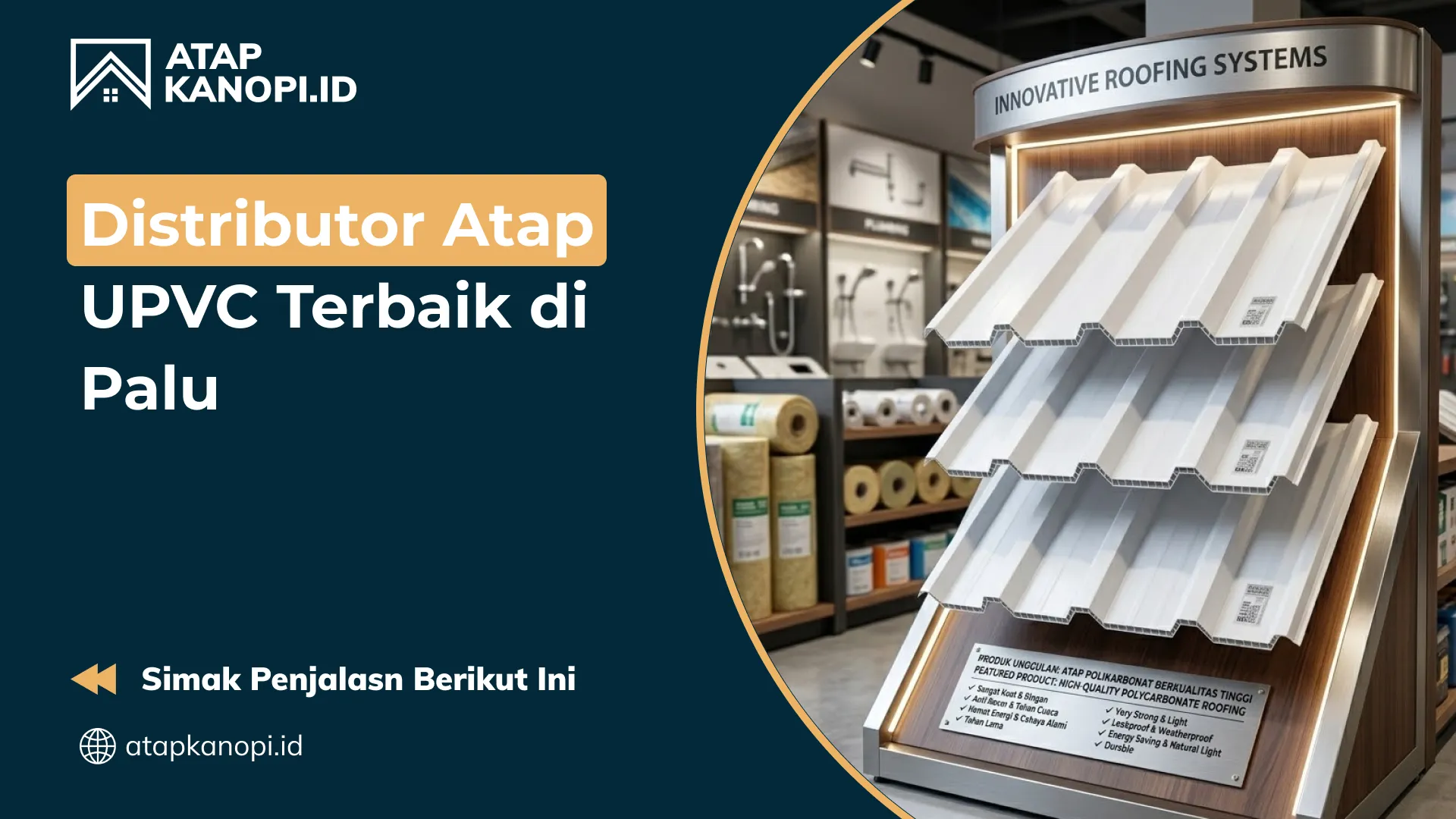 Distributor Atap UPVC Terbaik di Palu
