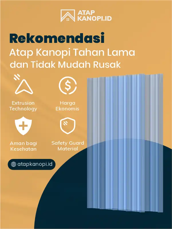 Rekomendasi Atap Kanopi Tahan Lama dan Tidak Mudah Rusak