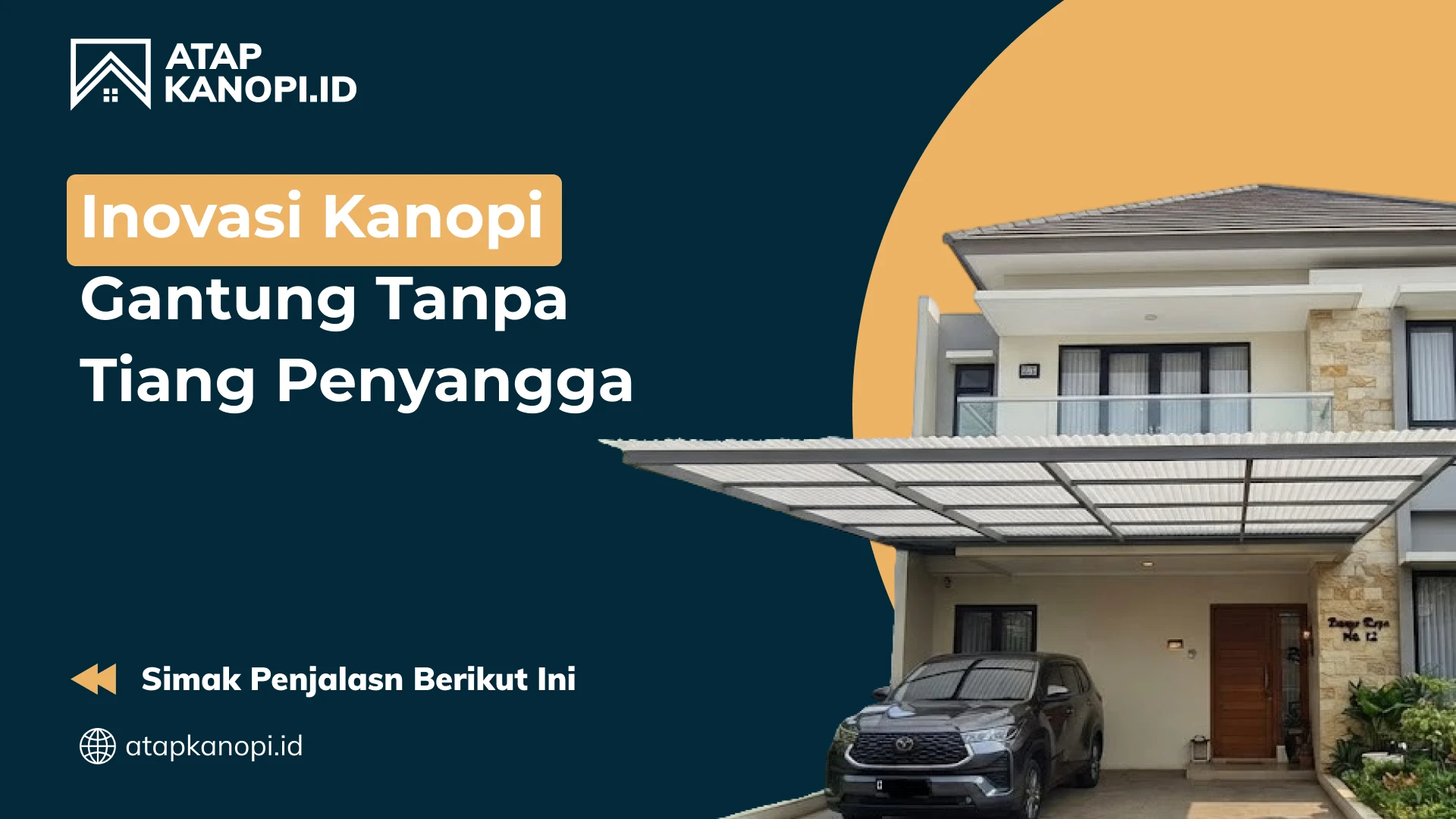 Inovasi Kanopi Gantung Tanpa Tiang Penyangga