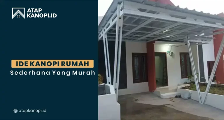 kanopi rumah sederhana murah