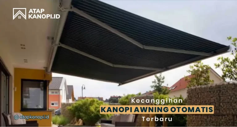 kanopi awning otomatis modern