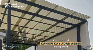Read more about the article Kombinasi Kanopi Kayu dan Asbes yang Unik