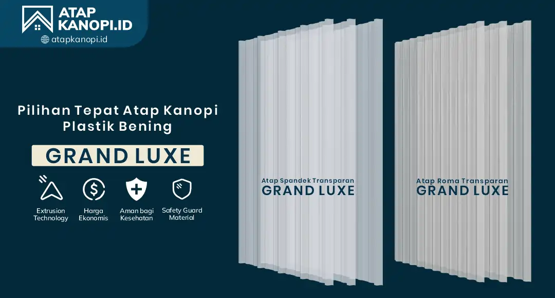 3. Pilihan Tepat Atap Kanopi Plastik Bening Grand Luxe 