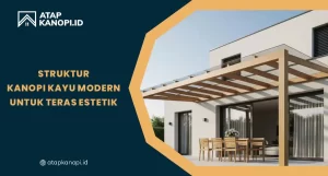 Read more about the article Struktur Kanopi Kayu Modern untuk Teras Estetik