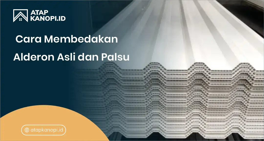 1. Cara Membedakan Alderon Asli dan Palsu