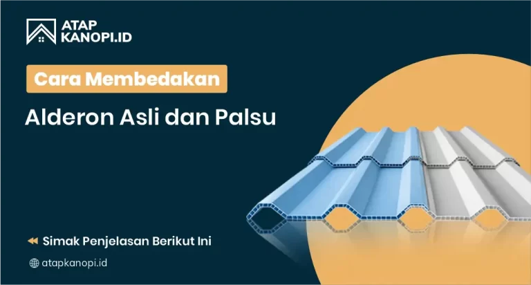 Cara Membedakan Alderon Asli dan Palsu