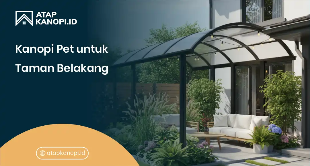 1. kanopi pet untuk taman belakang