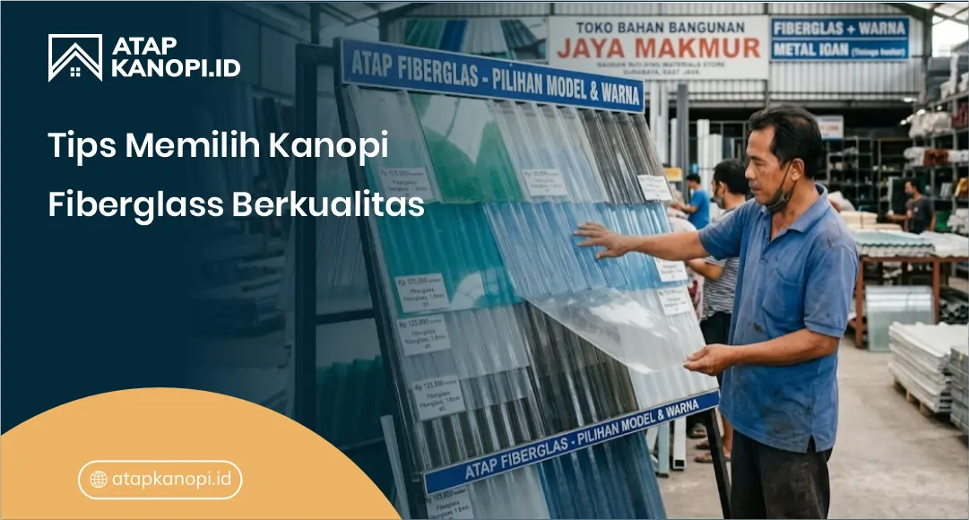 Tips Memilih Kanopi Fiberglass Berkualitas