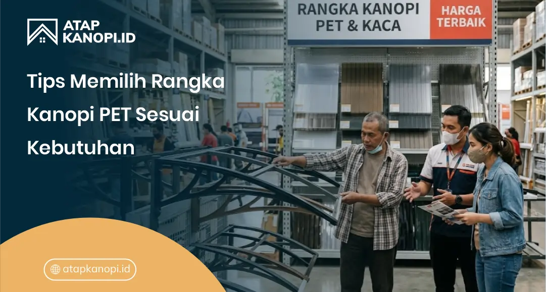 Tips Memilih Rangka Kanopi PET Sesuai Kebutuhan