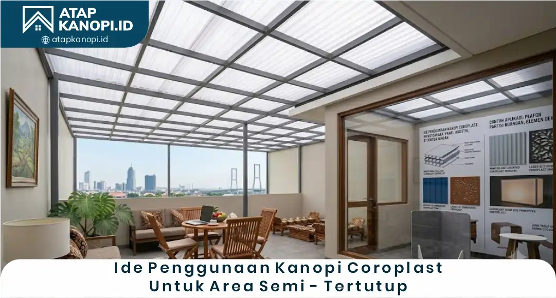 Ide Penggunaan Kanopi Coroplast untuk Area Semi-Tertutup