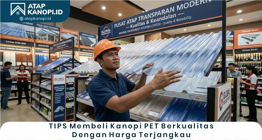 03 Tips Membeli Kanopi PET Berkualitas dengan Harga Terjangkau
