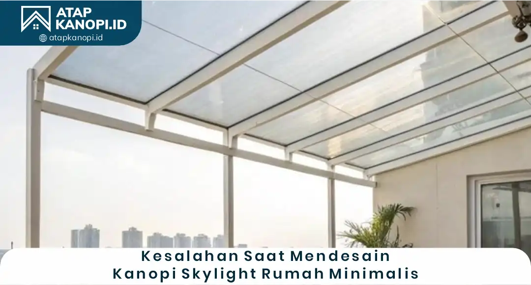 04 Kesalahan Saat Mendesain Kanopi Skylight Rumah Minimalis