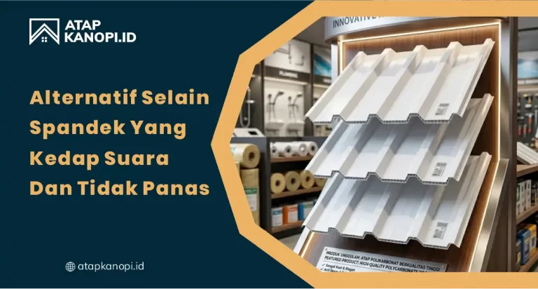 Alternatif Selain Spandek yang Kedap Suara dan Tidak Panas