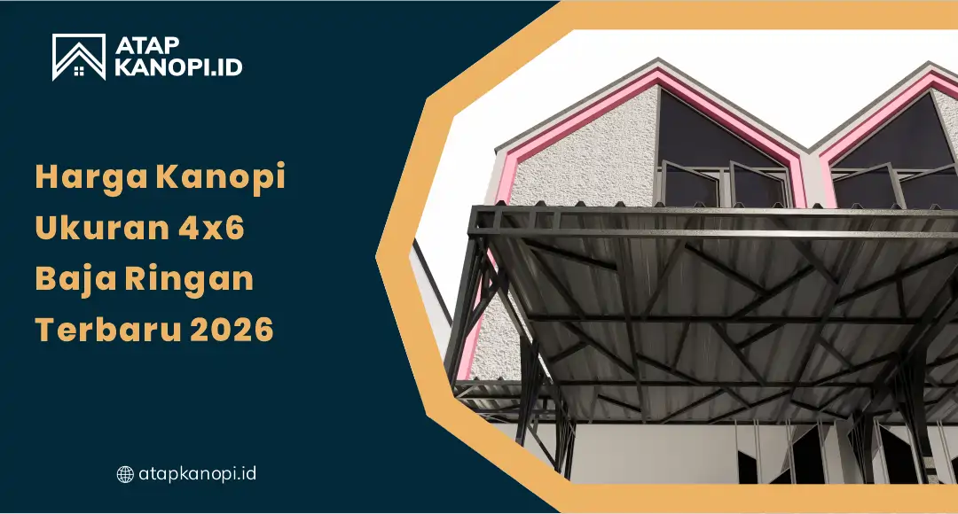 01 Harga Kanopi Ukuran 4×6 Baja Ringan Terbaru 2026