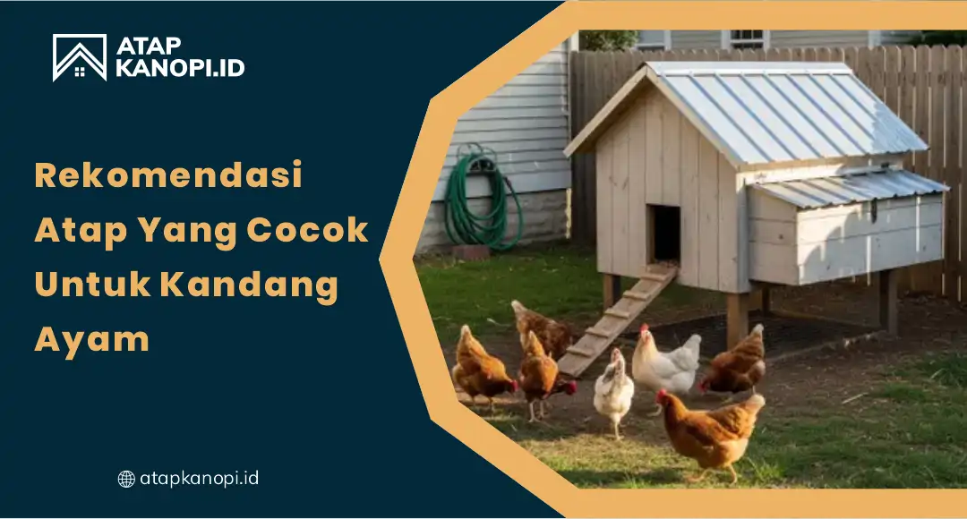 01 Rekomendasi Atap yang Cocok Untuk Kandang Ayam