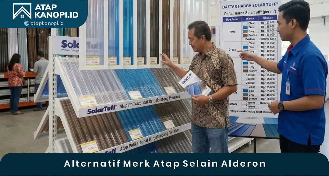 02 Alternatif Merk Atap Selain Alderon