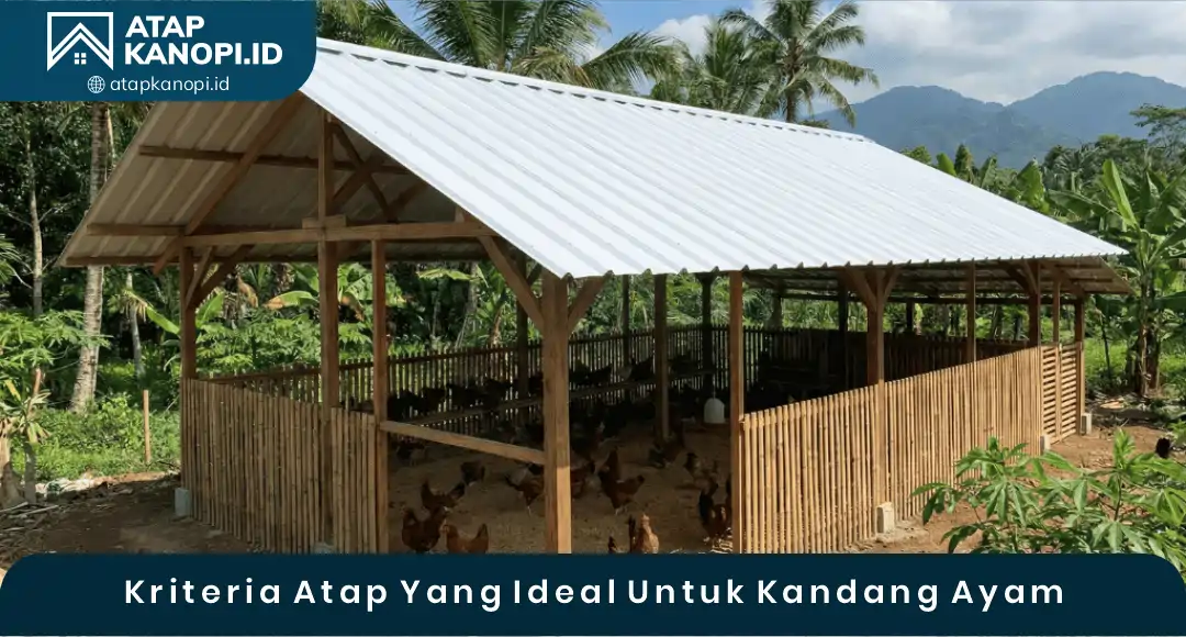 02 Kriteria Atap Yang Ideal Untuk Kandang Ayam