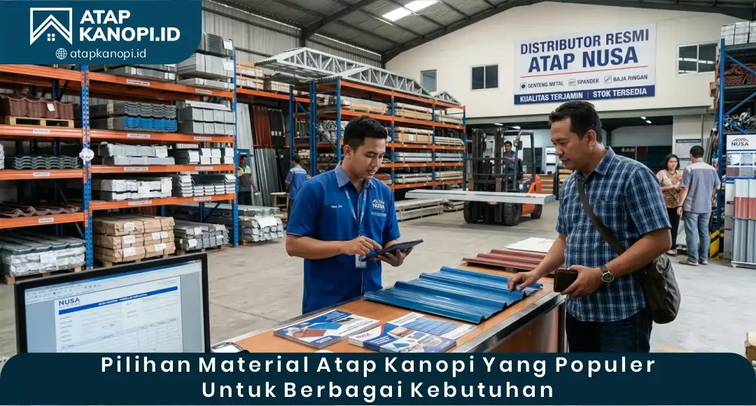 02 Pilihan Material Atap Kanopi yang Populer untuk Berbagai Kebutuhan