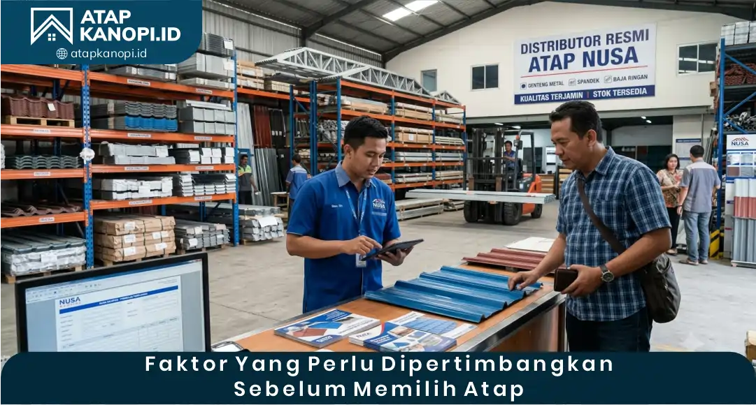 03 Faktor yang Perlu Dipertimbangkan Sebelum Memilih Atap